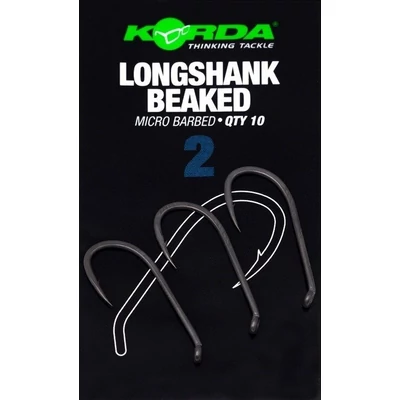 KORDA Háčiky Longshank Beaked Barbed 10 ks - Veľkosť 2