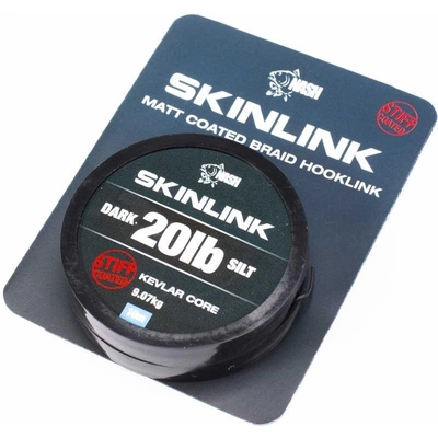 Nash Skinlink Stiff Coated Dark Silt 20lb 10m