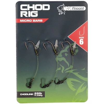 Nash Chod Rig Micro Barb 3x - 6
