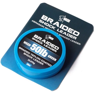 Nash Braided Shock Leader Weed 25m 50lb