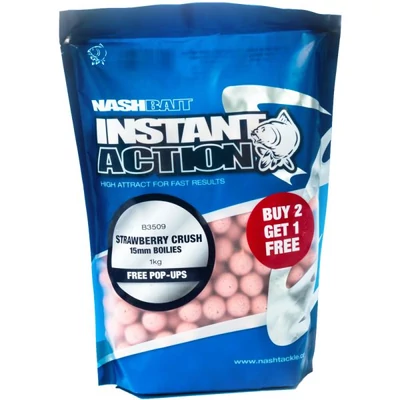 NASH Instant Action STRAWBERRY CRUSH  BOILIES 20mm 1Kg