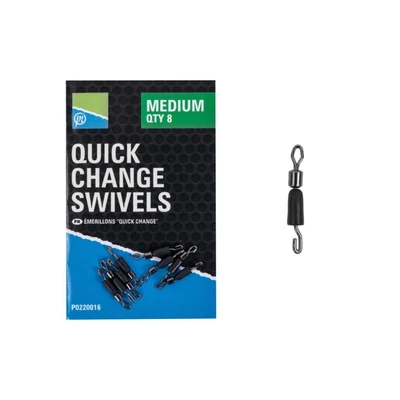 Rýchlo obratlík Preston Quick Change Swivels - Small