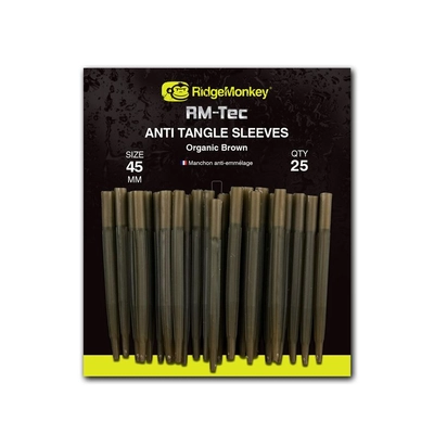 RidgeMonkey - RM-Tec Anti Tangle Sleeves Brown 45mm 25x