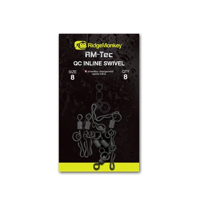 RidgeMonkey Obratlík RM-Tec Quick Change Inline Swivel Veľkosť 8 - 8x