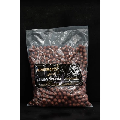 RIVERBAITS Boilie Kŕmny Špeciál Španiel 20mm 5kg