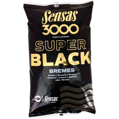 SENSAS KRMIVO 3000 SUPER BLACK (PLESKÁČ-ČIERNÝ) 1KG
