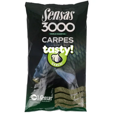 SENSAS KRMIVO 3000 CARP TASTY GARLIC (KAPOR CESNAK) 1KG