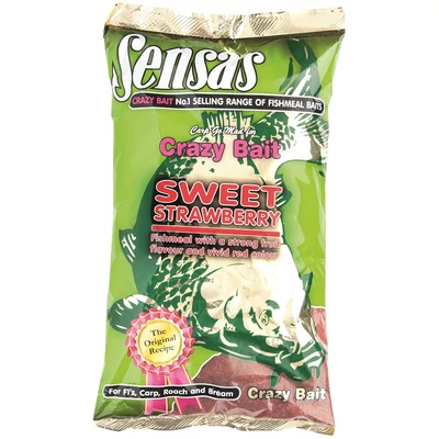 SENSAS KRMIVO CRAZY BAIT SLADKÁ JAHODA 1KG