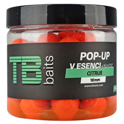 TB Baits Plávajúce Boilie Pop-Up Orange Citrus + NHDC 65 g 12mm
