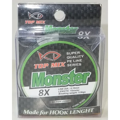 Top Mix - X8 Monster nadväzcová šnúrka 10 m - 0,10 mm