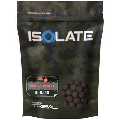 Shimano Návnada Isolate Boillie Krill Peach 20mm - 3kg