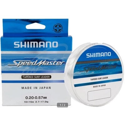 Shimano Rybársky kónusový vlasec Line Speedmaster Surf Taper ld 10x15m 0.20-0.57mm Clear