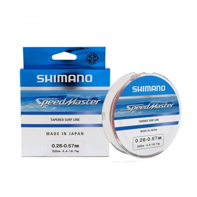Shimano kónusový vlasec Line Speedmaster Surf Taper ld 10x15m 0.26-0.57mm Clear